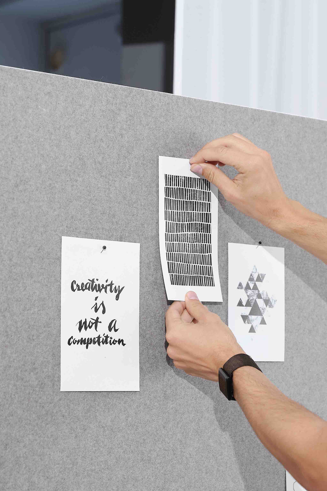 Tableau d'affichage Pin Up on Tour 120cm, blanc